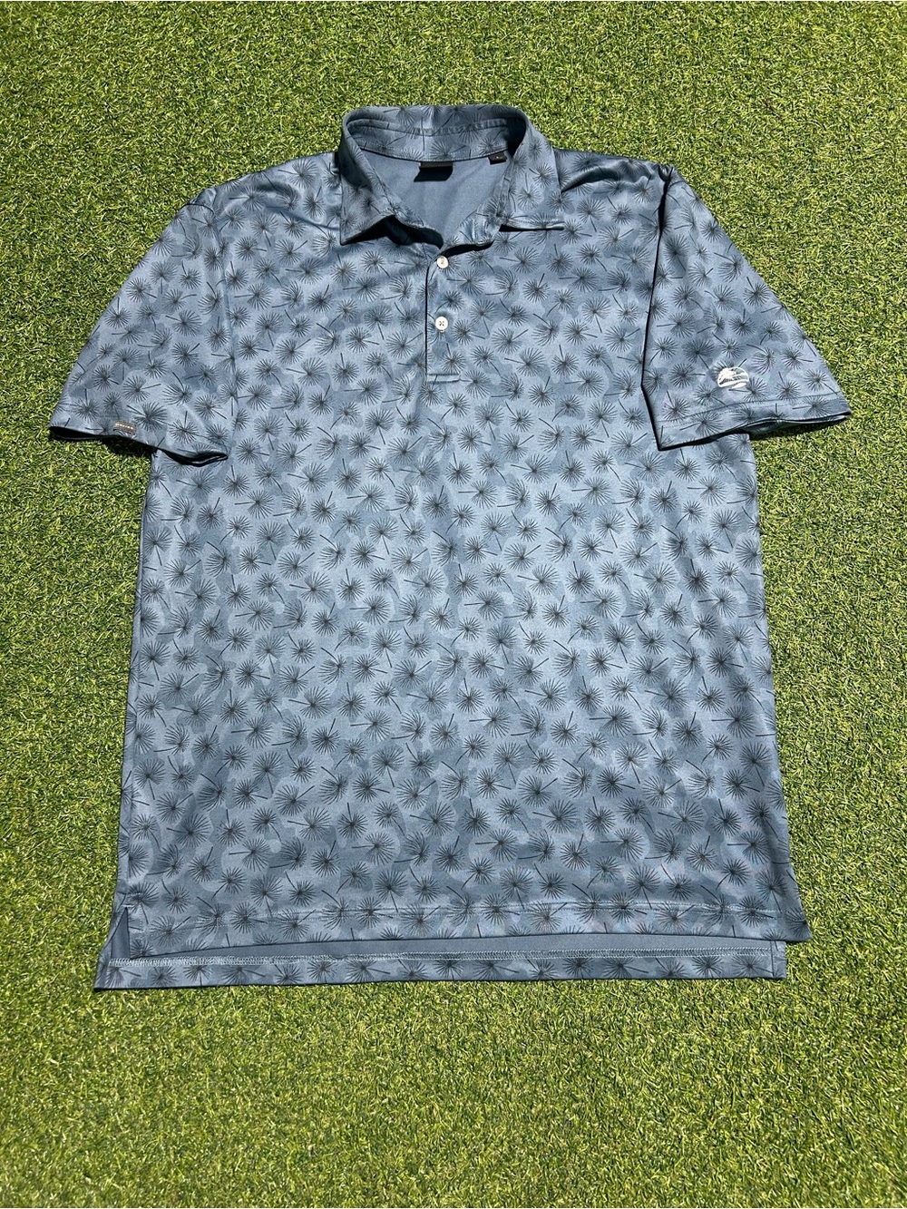 Men’s Dunning Performance Flower Golf Polo Shirt